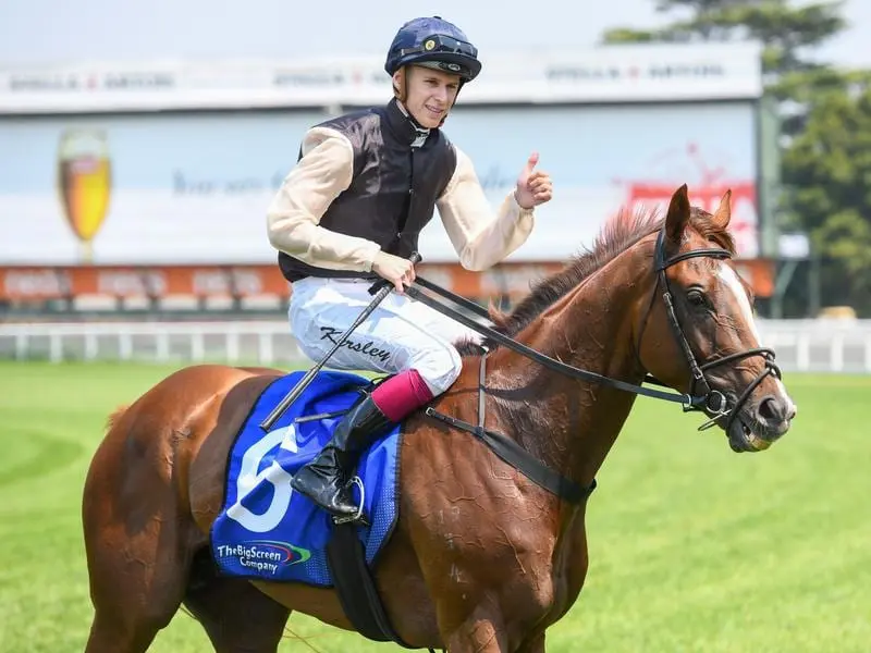 Ryan's Fender after winning at Caulfield.