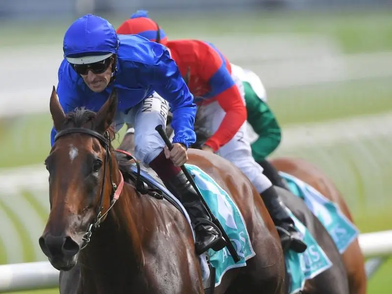 Alizee wins the Apollo Stakes at Randwick.