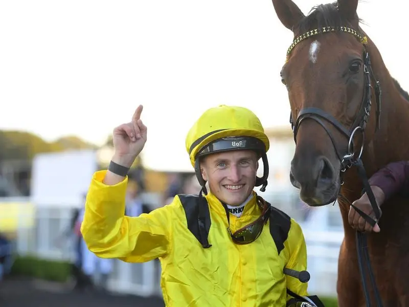 Tom Marquand with Queen Elizabeth Stakes winner Addeybb.