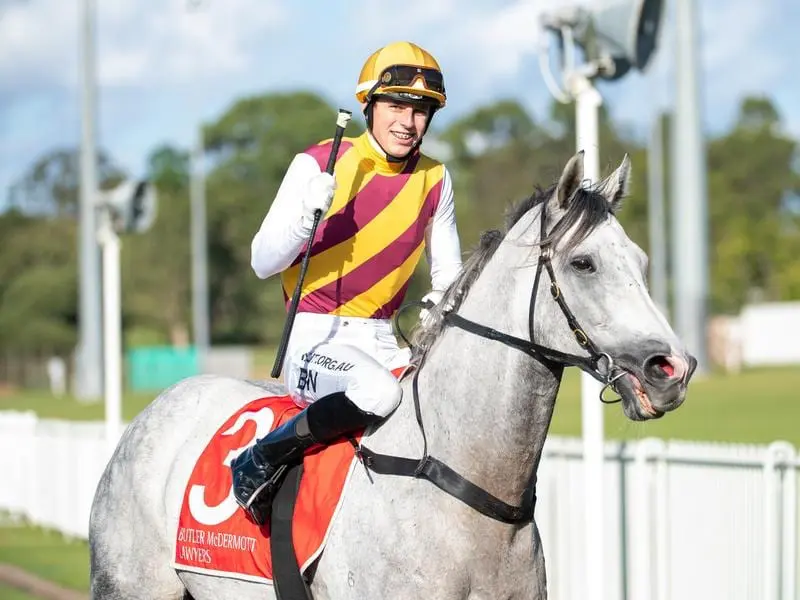 Silvera after winning at the Sunshine Coast.