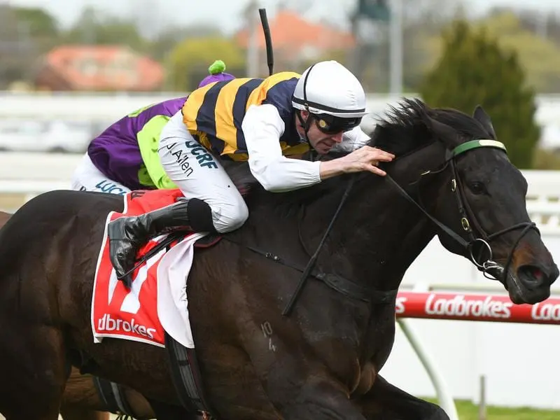 Harbour Views winning with John Allen in the saddle.