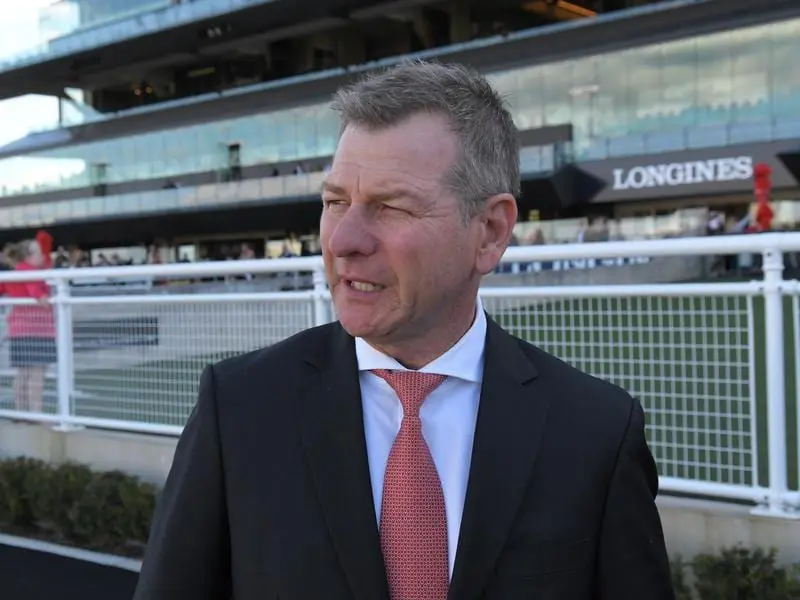 Trainer, Kris Lees is keeping a lid on expectations for two-year-old Kinloch at Randwick. kris lees