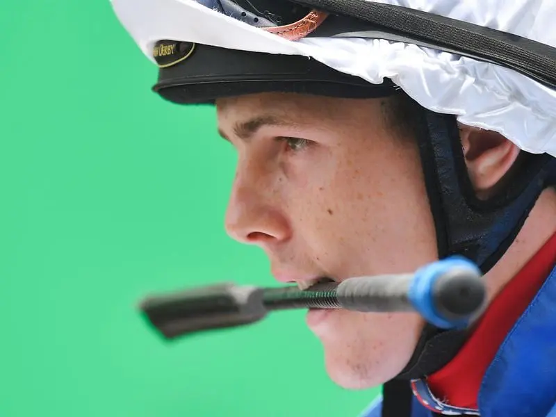 Promising apprentice Adin Thompson will ride Fighting Teo in the Group Three Premiers Cup at Doomben. Adin Thompson.