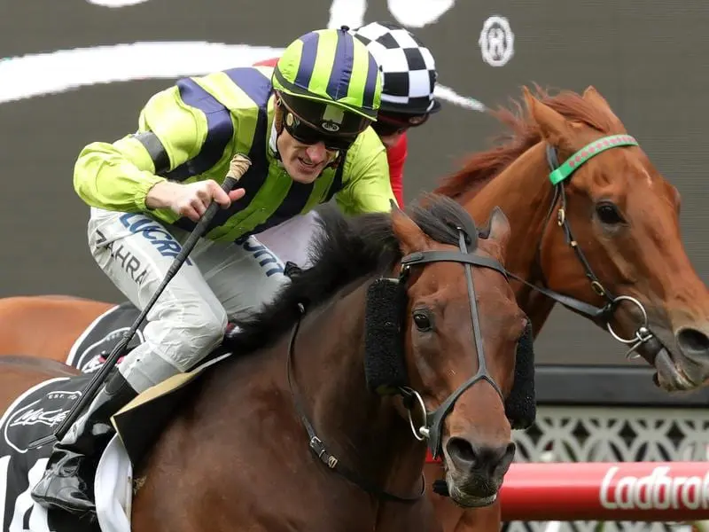 Ventura Storm wins the 2018 Moonee Valley Gold Cup.