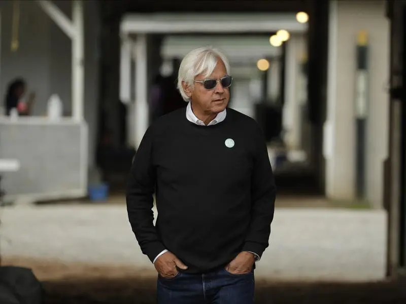 Leading US thoroughbred trainer Bob Baffert.