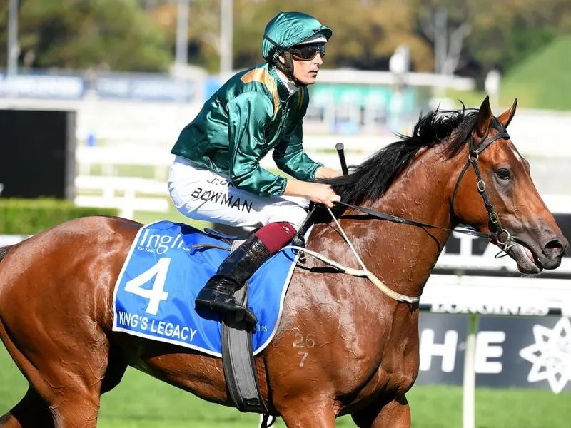 King's Legacy is an early joint favourite for October's $2 million Caulfield Guineas. King's Legacy