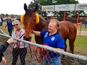 King Klaus and trainer Gary Clem