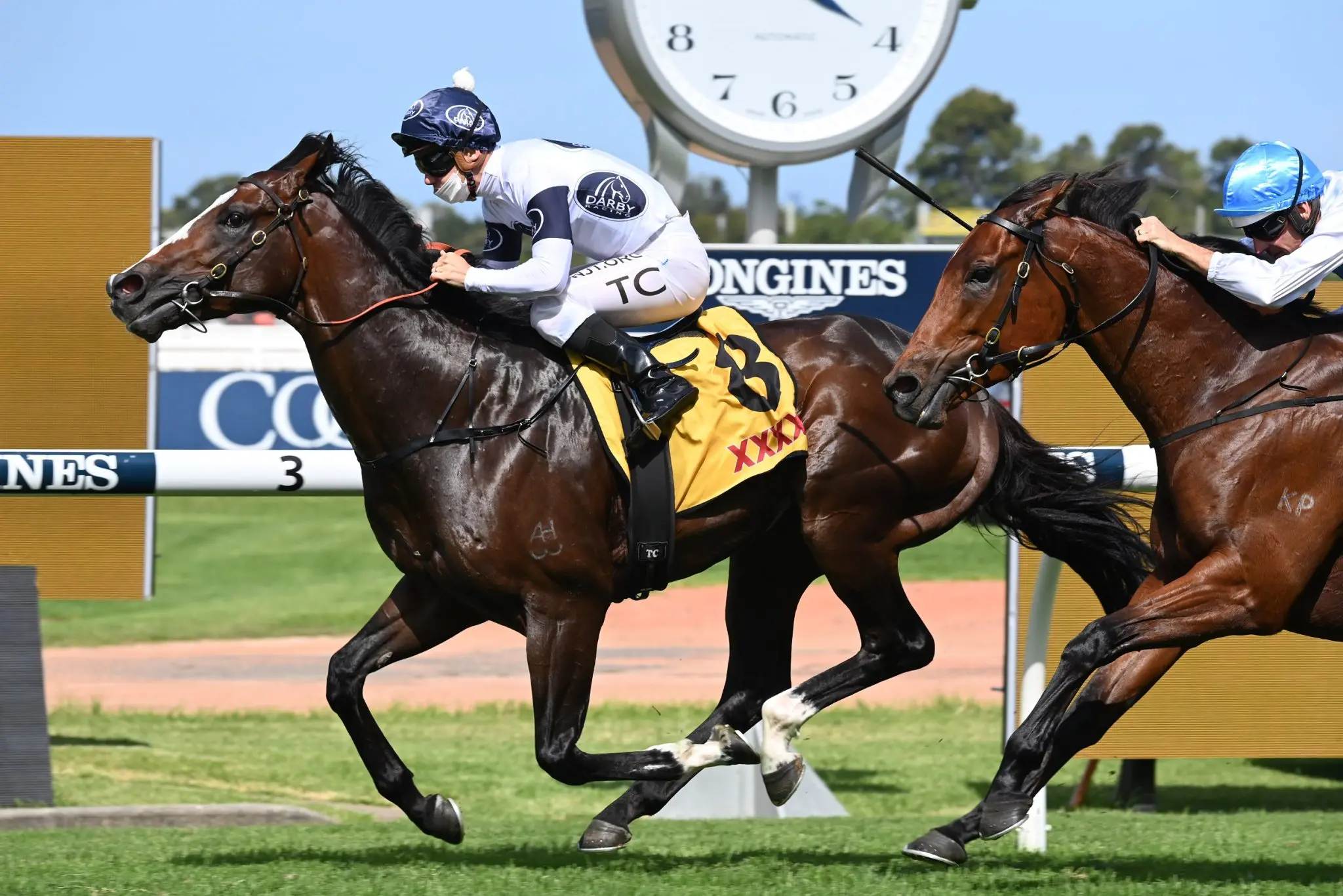 Overpass claims the Expressway Stakes