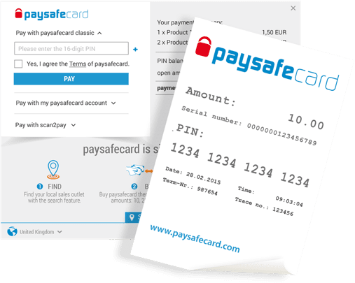 Paysafecard voucher