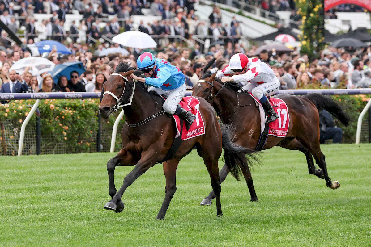 Manzoice wins VRC Derby