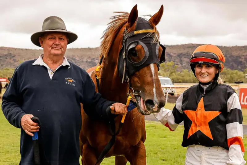 Trevor Montgomerie and Dakota-Lee Gillett with Fluffy Buffy Feet