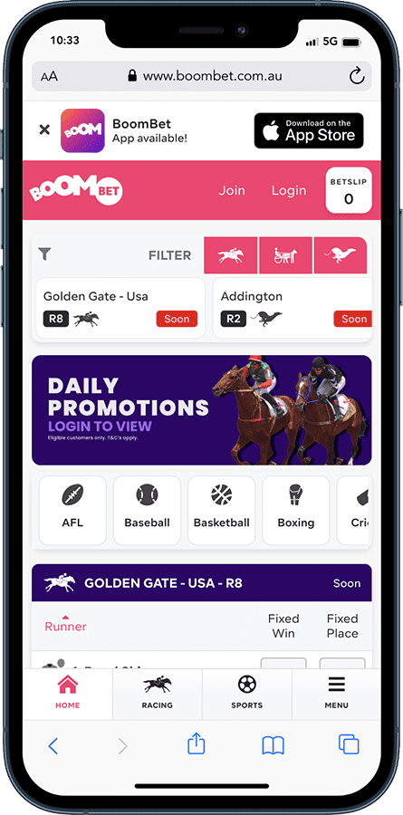Boombet Mobile App