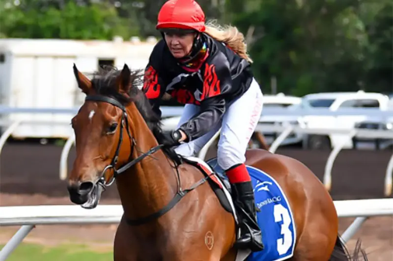 Bon's Pride with jockey Vanessa Arnott