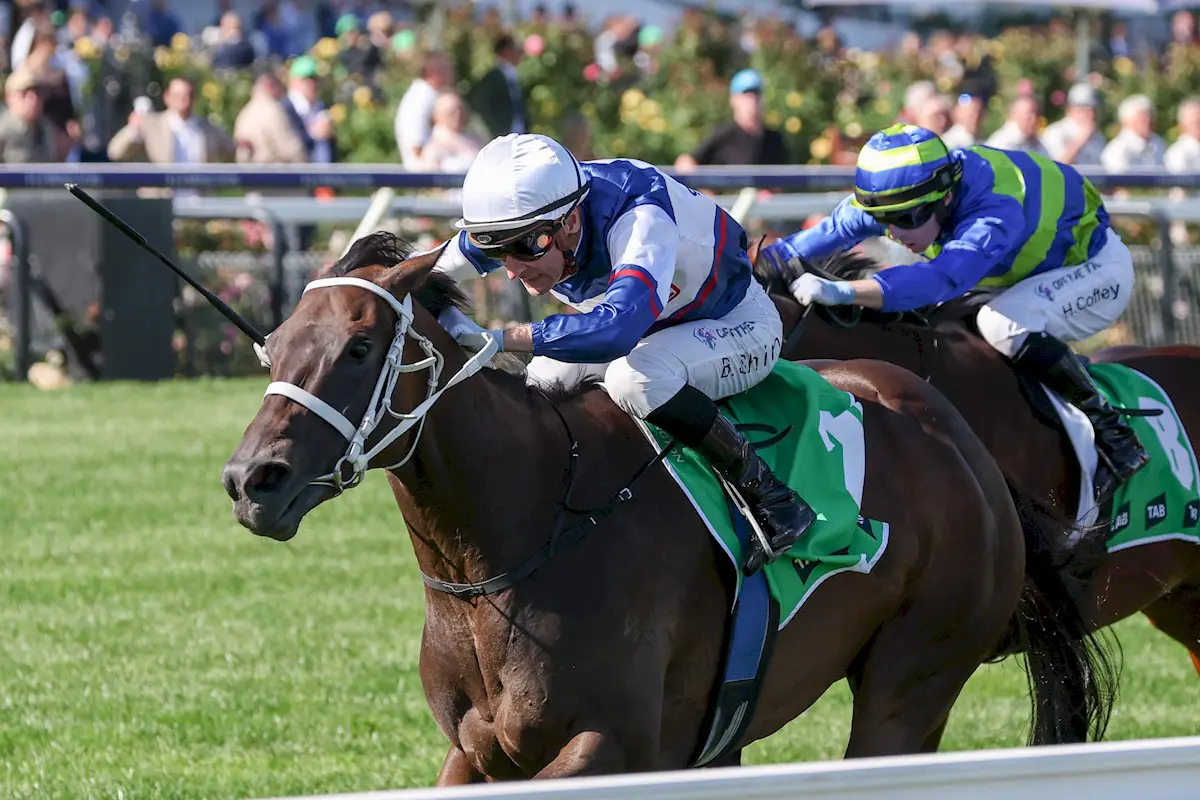 Atishu winning Blamey Stakes.