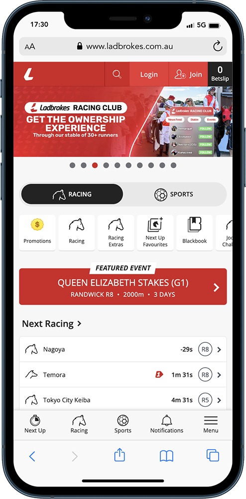 Ladbrokes Mobile Racing