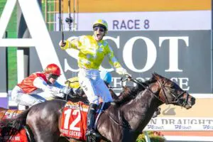 Clint Johnston-Porter claims first Group 1 with Port Lockroy in Railway Stakes