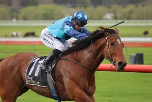 The Scunner salutes at Otaki on Friday