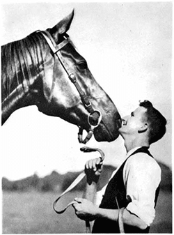 Tommy Woodcock and Phar Lap