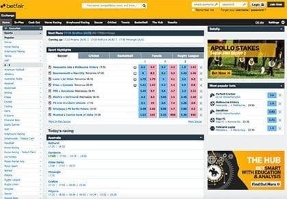 Betfair Global Betting Exchange