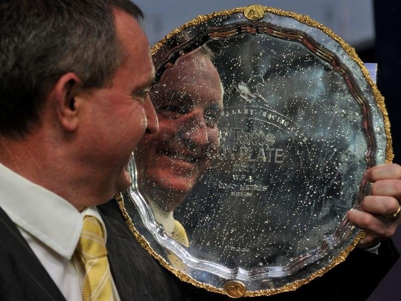 Greg Eurell holds the Cox Plate