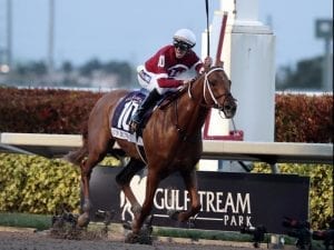 Gun Runner wins the Pegasus World Cup - retired to stud
