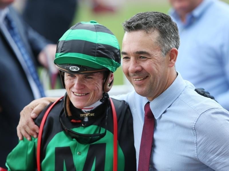Jockey Craig Williams and trainer Andrew Noblet