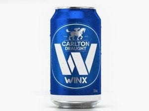 Beer cans made in Winx's honour