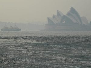Sydney's smoke haze