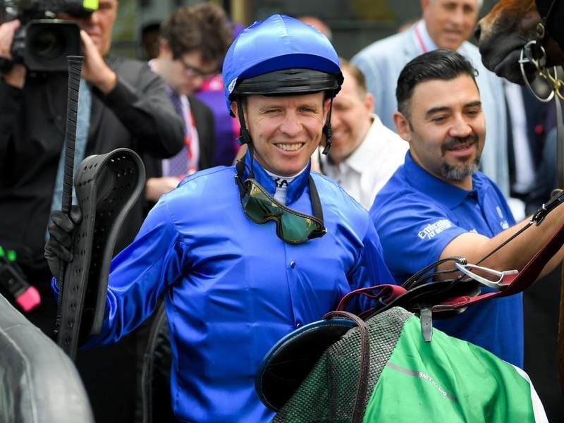 Kerrin McEvoy will ride Ranier in the Group Two Villiers Stakes.