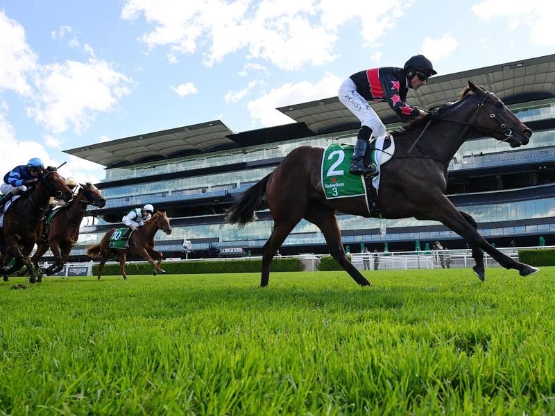 Away Game wins the Percy Sykes Stakes at Randwick.
