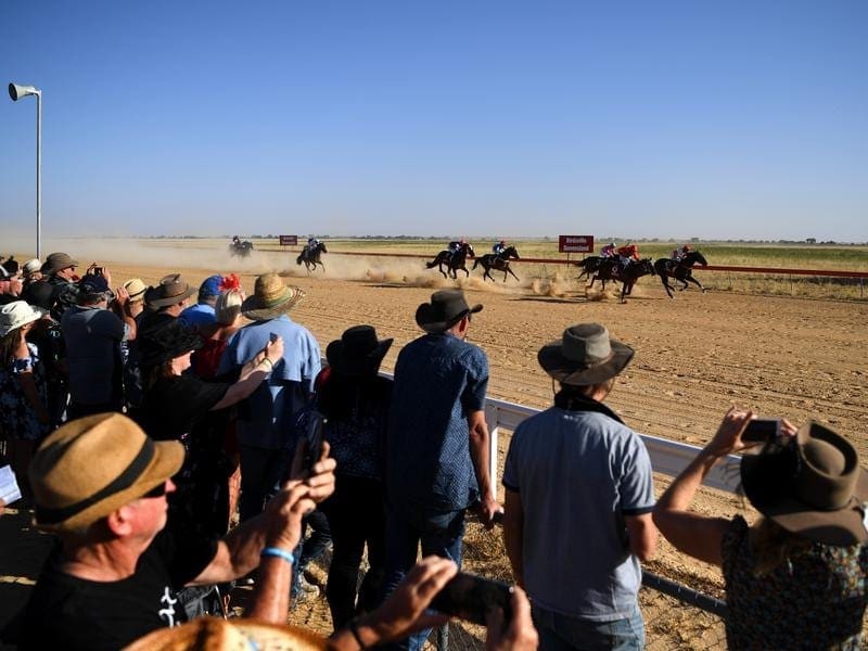 The famous Birdsville races in outback Queensland.