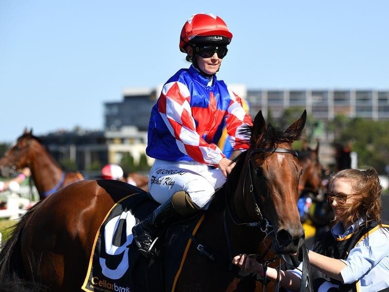 Macroura after winning at Randwick.