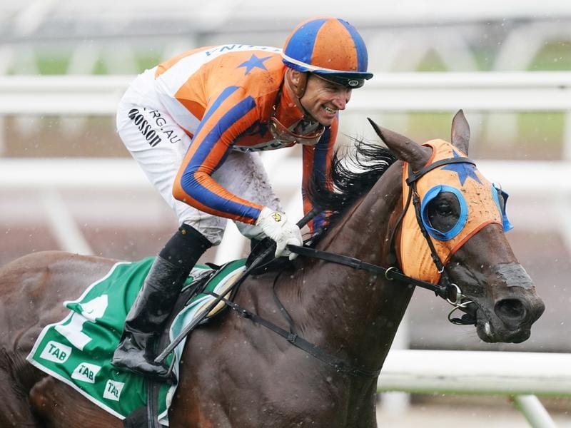 Jockey Opie Bosson rides Melody Belle to victory in the Empire Stakes