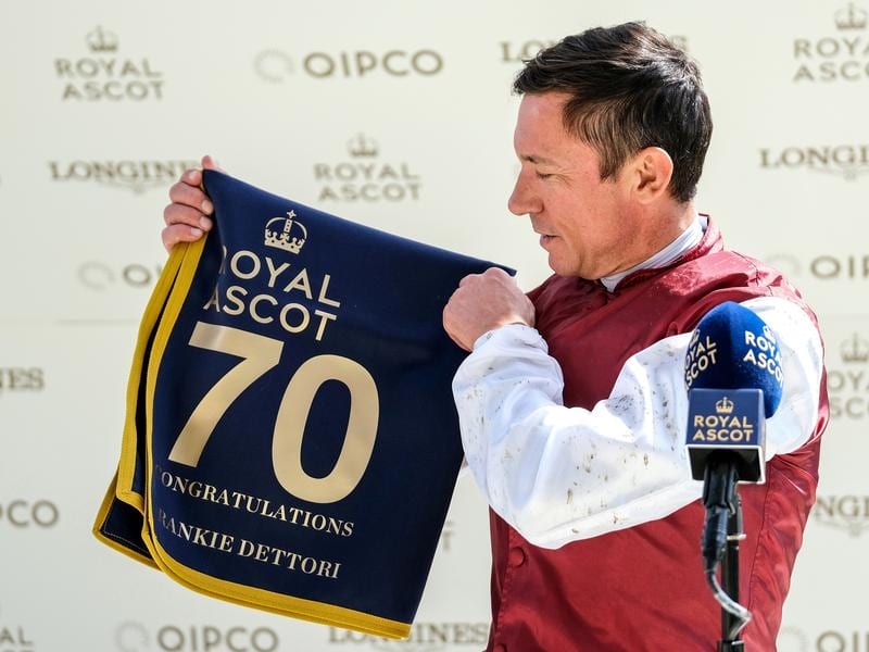 Frankie Dettori will be chasing his third Epsom Derby win.