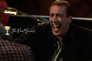 Nicolas Cage laughing