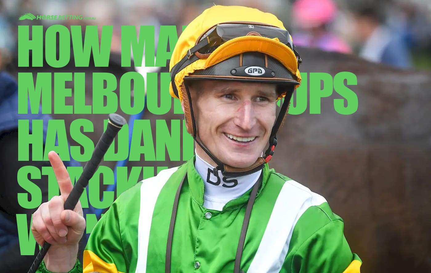 How many Melbourne Cups has Daniel Stackhouse won?