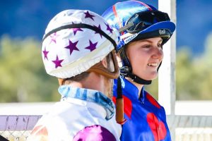 Dakota Gillett celebrates Alice Springs win on her mum's horse