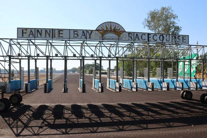 Fannie Bay racing is flying despite it being the wet season in the Top End.