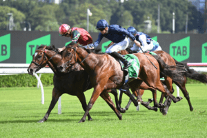Kimochi gets the head down in Group 2 Light Fingers Stakes